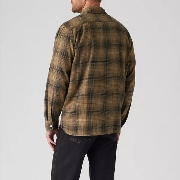 Levi's Classic Worker Overshirt - Size S - Ametrine Plaid Ermine Brown - NWT - Picture 2 of 10